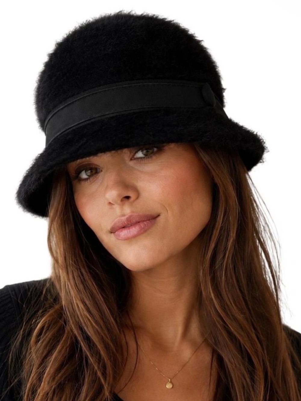 Vintage Y2K KANGOL Navy Fuzzy Bucket Hat -